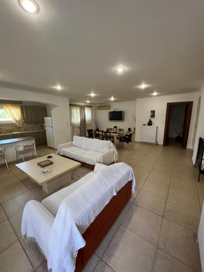 Apartment In Salamina With Garden & Sea View Selinia Exterior photo